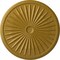 Ekena Millwork Leandros Ceiling Medallion (Fits Canopies up to 5"), 33 1/8"OD x 3 1/2"ID x 1 3/8"P, Pharaohs Gold CM33LEPGS - alternate 1